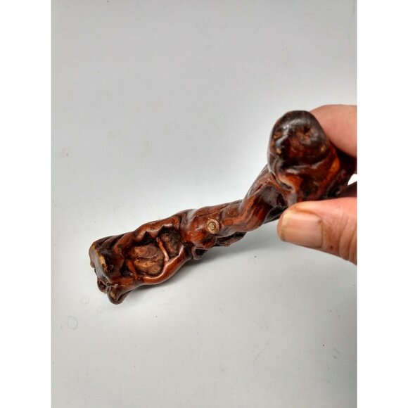 Vintage Briar Wood Corkscrew (1960-70) - 7" long handle - Gorgeous Piece - Picture 8 of 9